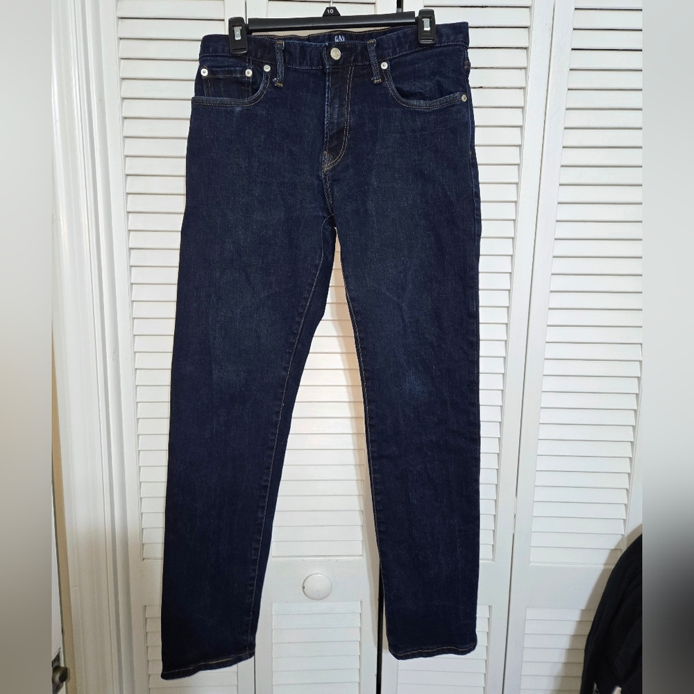 Gap Men's 30 x 30 Slim Straight Classic Blue Jeans